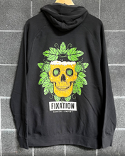 Load image into Gallery viewer, Fixation Hop Skull Hoodie Charcoal
